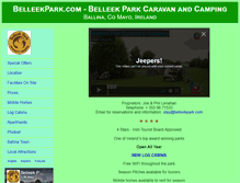 Tablet Screenshot of belleekpark.com